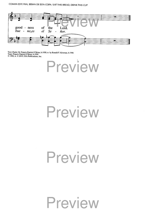 Santo, Santo, Santo: cantos para el pueblo de Dios = Holy, Holy, Holy: songs for the people of God page 1051