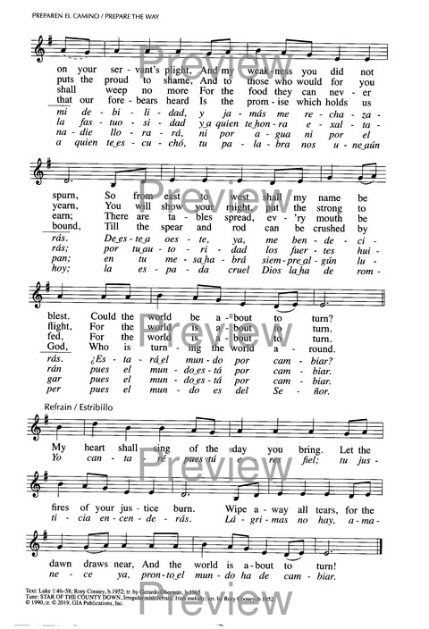 Santo, Santo, Santo: cantos para el pueblo de Dios = Holy, Holy, Holy: songs for the people of God page 109