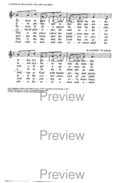 Santo, Santo, Santo: cantos para el pueblo de Dios = Holy, Holy, Holy: songs for the people of God page 298