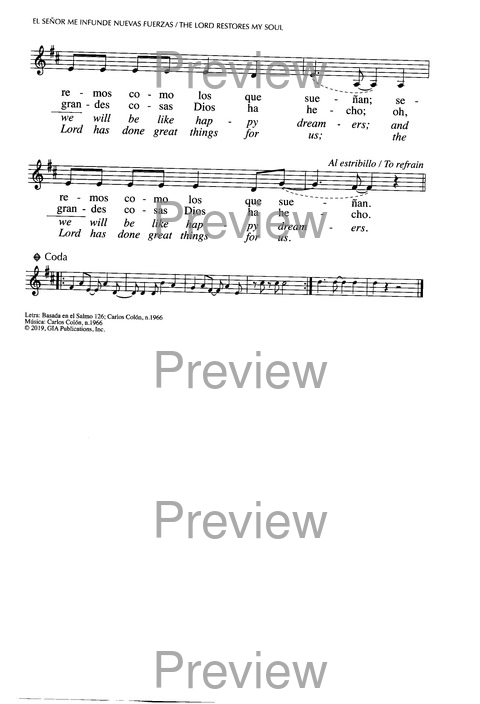 Santo, Santo, Santo: cantos para el pueblo de Dios = Holy, Holy, Holy: songs for the people of God page 525