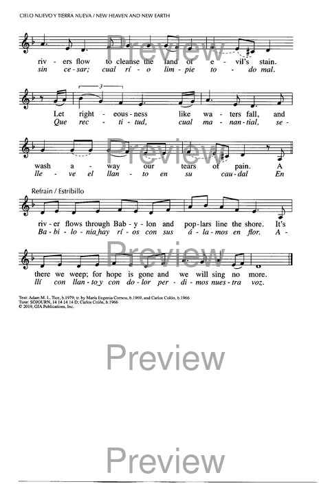 Santo, Santo, Santo: cantos para el pueblo de Dios = Holy, Holy, Holy: songs for the people of God page 588