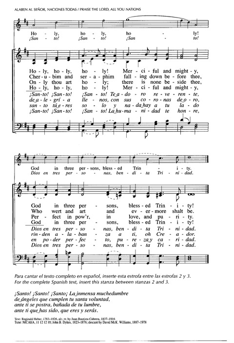 Santo, Santo, Santo: cantos para el pueblo de Dios = Holy, Holy, Holy: songs for the people of God page 710