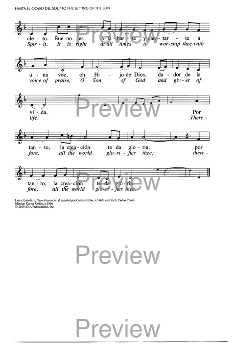 Santo, Santo, Santo: cantos para el pueblo de Dios = Holy, Holy, Holy: songs for the people of God page 756