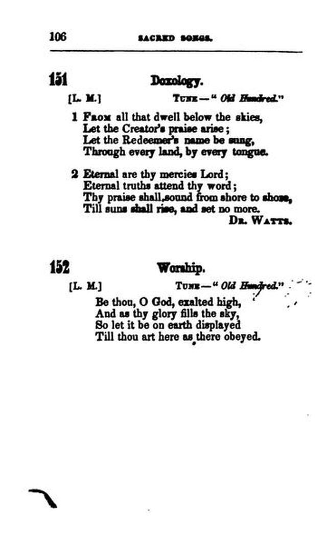 A Selection of Sacred Songs. 2nd ed. page 100