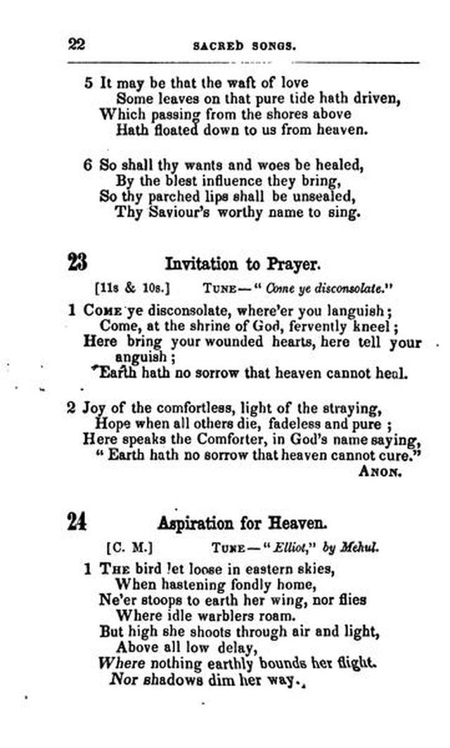 A Selection of Sacred Songs. 2nd ed. page 18