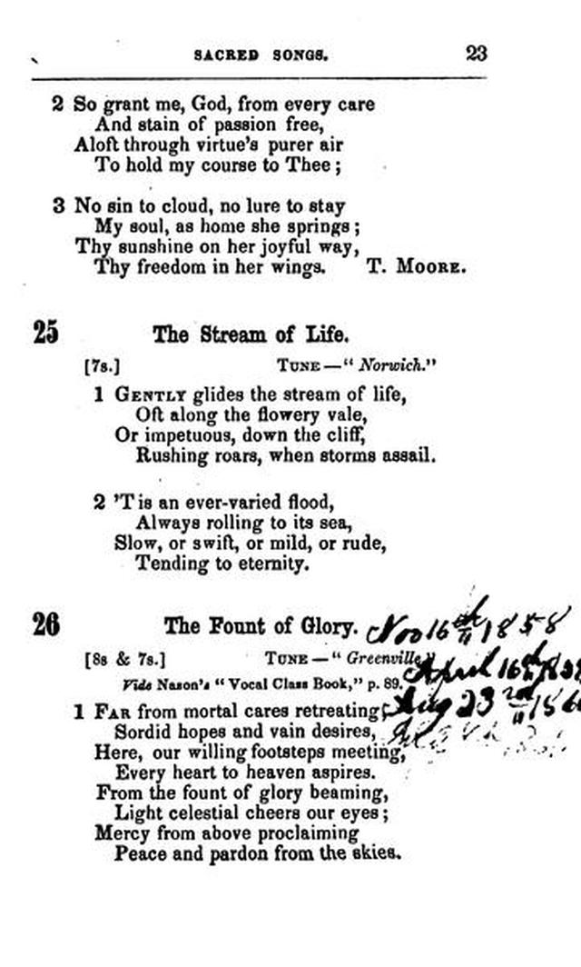 A Selection of Sacred Songs. 2nd ed. page 19