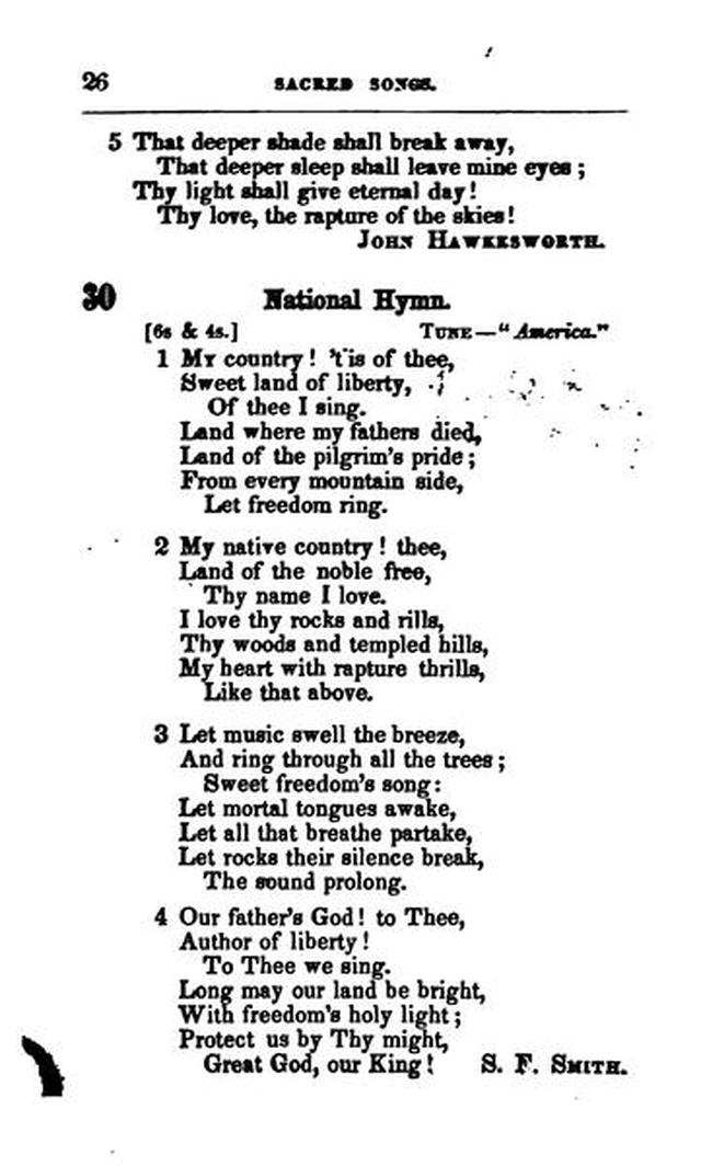 A Selection of Sacred Songs. 2nd ed. page 22