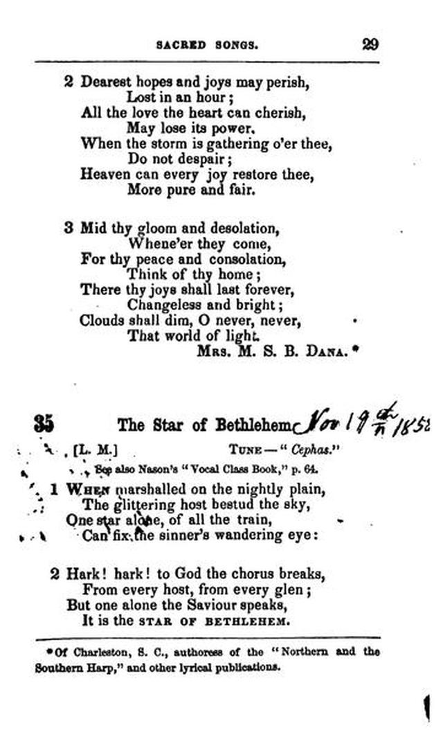 A Selection of Sacred Songs. 2nd ed. page 25