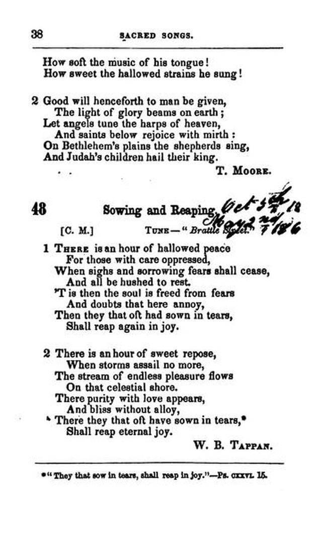 A Selection of Sacred Songs. 2nd ed. page 34