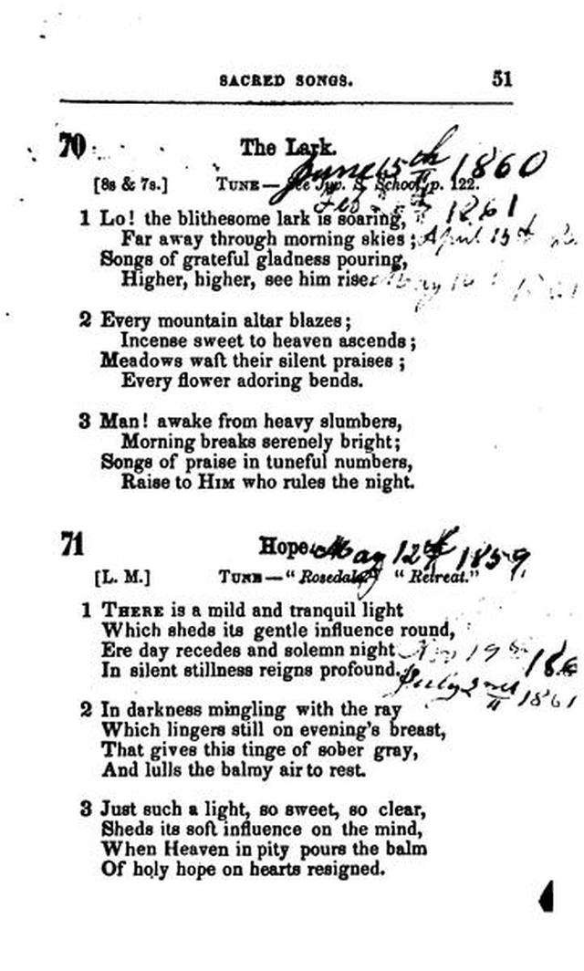 A Selection of Sacred Songs. 2nd ed. page 47