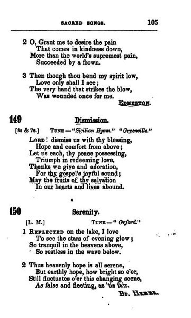 A Selection of Sacred Songs. 2nd ed. page 99