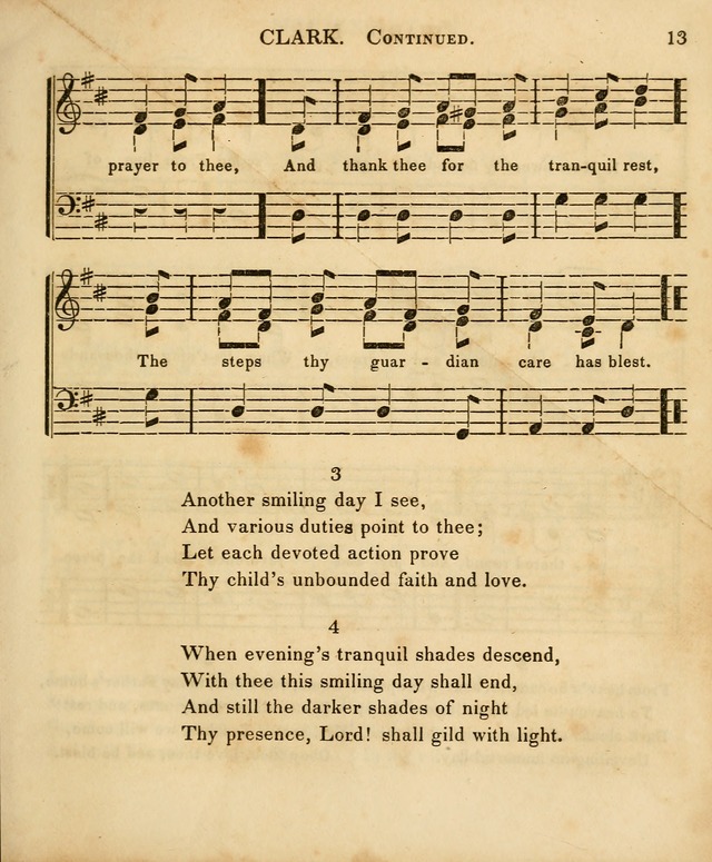 The Sunday School Singing Book: being a collection of hymns with appropriate music, designed as a guide and assistant to the devotional exercises of Sabbath schools and families...(3rd ed.) page 13