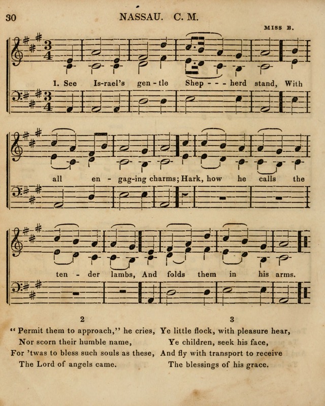 The Sunday School Singing Book: being a collection of hymns with appropriate music, designed as a guide and assistant to the devotional exercises of Sabbath schools and families...(3rd ed.) page 30