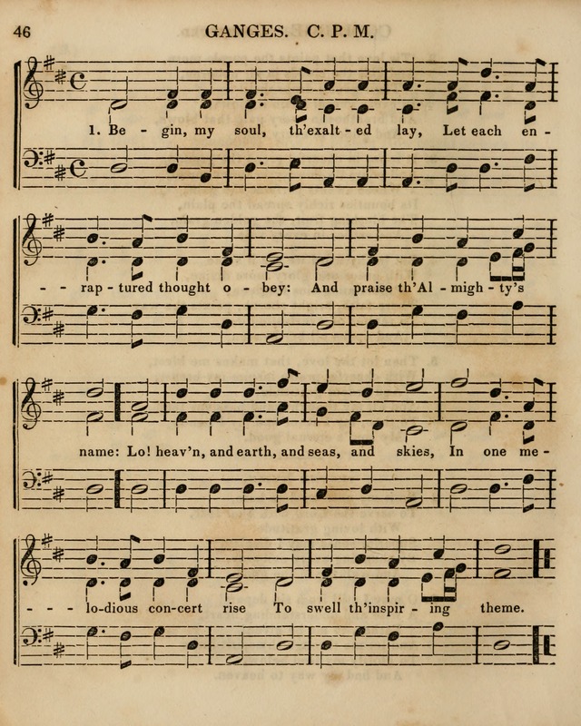 The Sunday School Singing Book: being a collection of hymns with appropriate music, designed as a guide and assistant to the devotional exercises of Sabbath schools and families...(3rd ed.) page 46