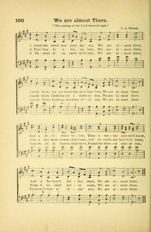 Songs for Sunday Schools and Gospel Meetings page 100