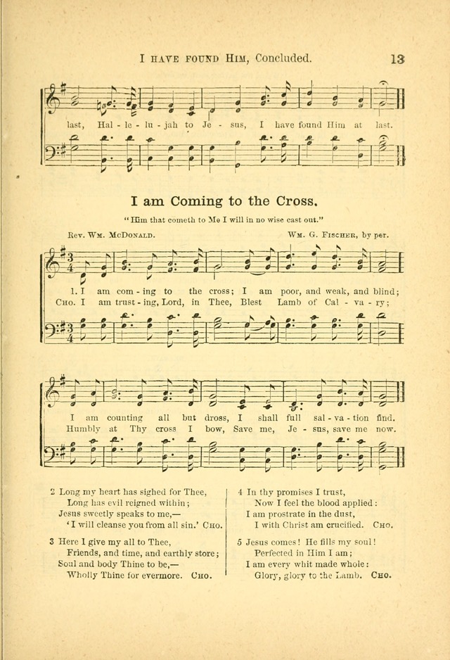 Songs for Sunday Schools and Gospel Meetings page 13