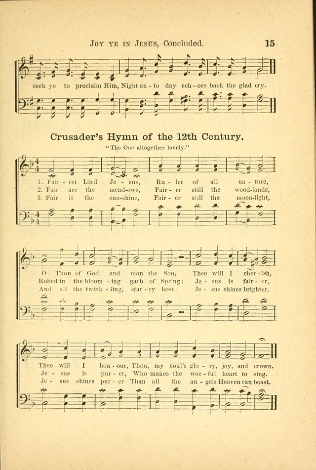 Songs for Sunday Schools and Gospel Meetings page 15