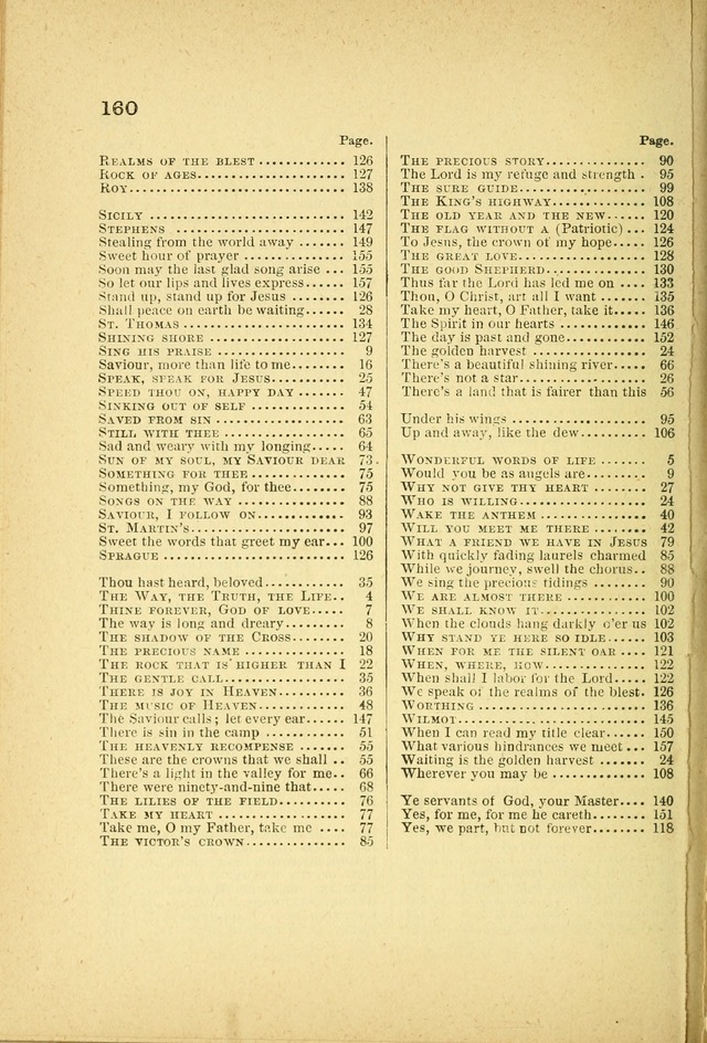 Songs for Sunday Schools and Gospel Meetings page 160