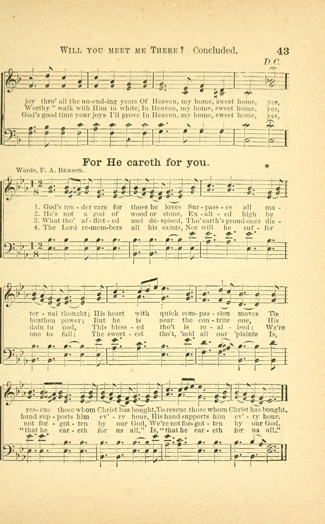 Songs for Sunday Schools and Gospel Meetings page 43