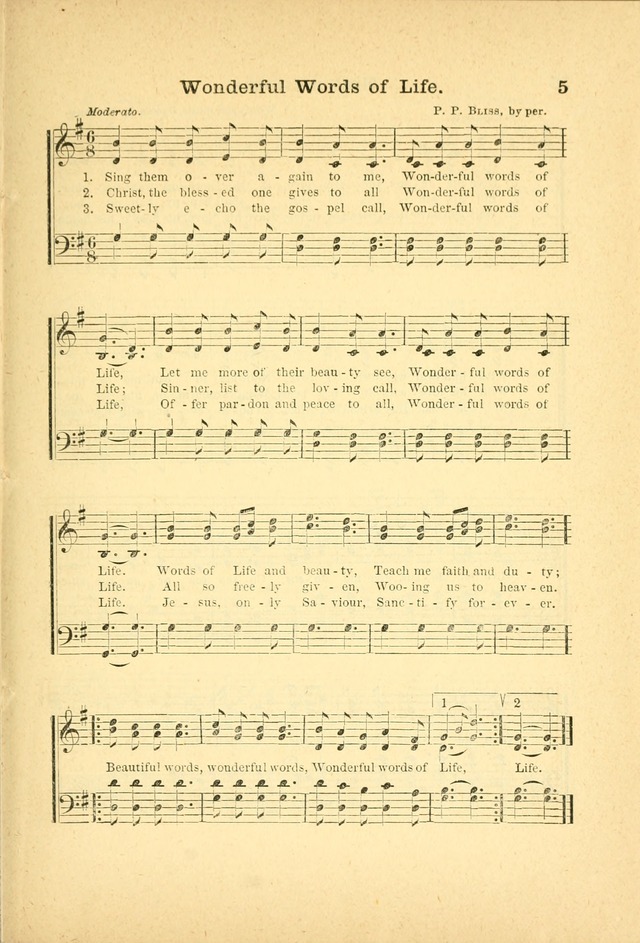 Songs for Sunday Schools and Gospel Meetings page 5