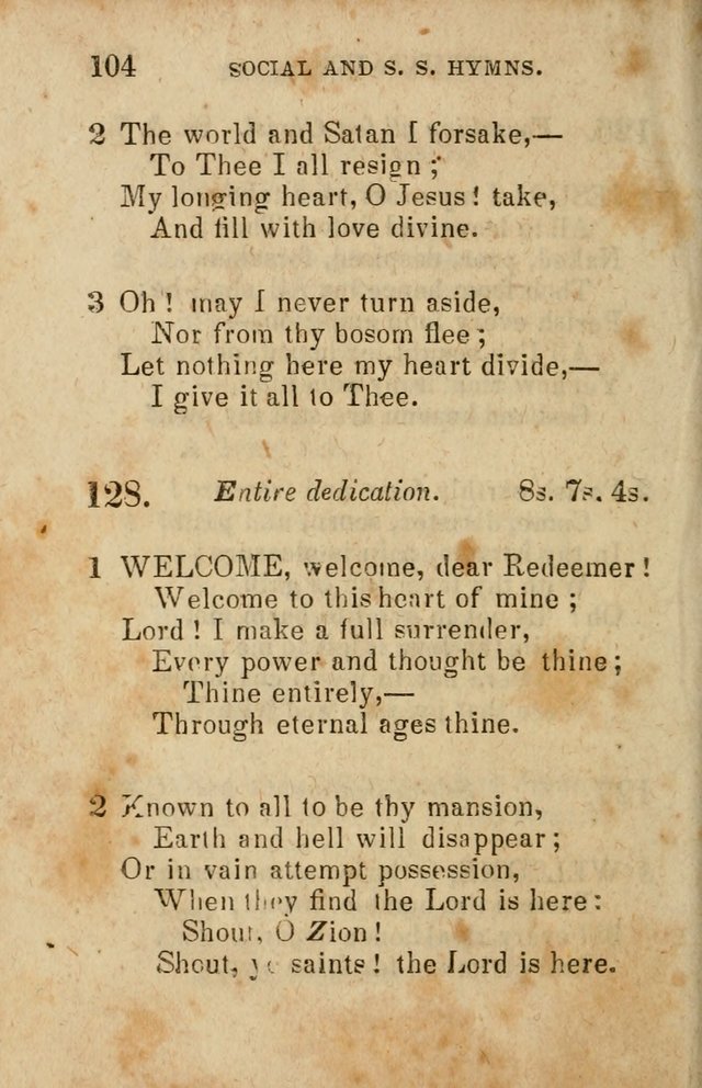 The Social and Sabbath School Hymn-Book. (5th ed.) page 107