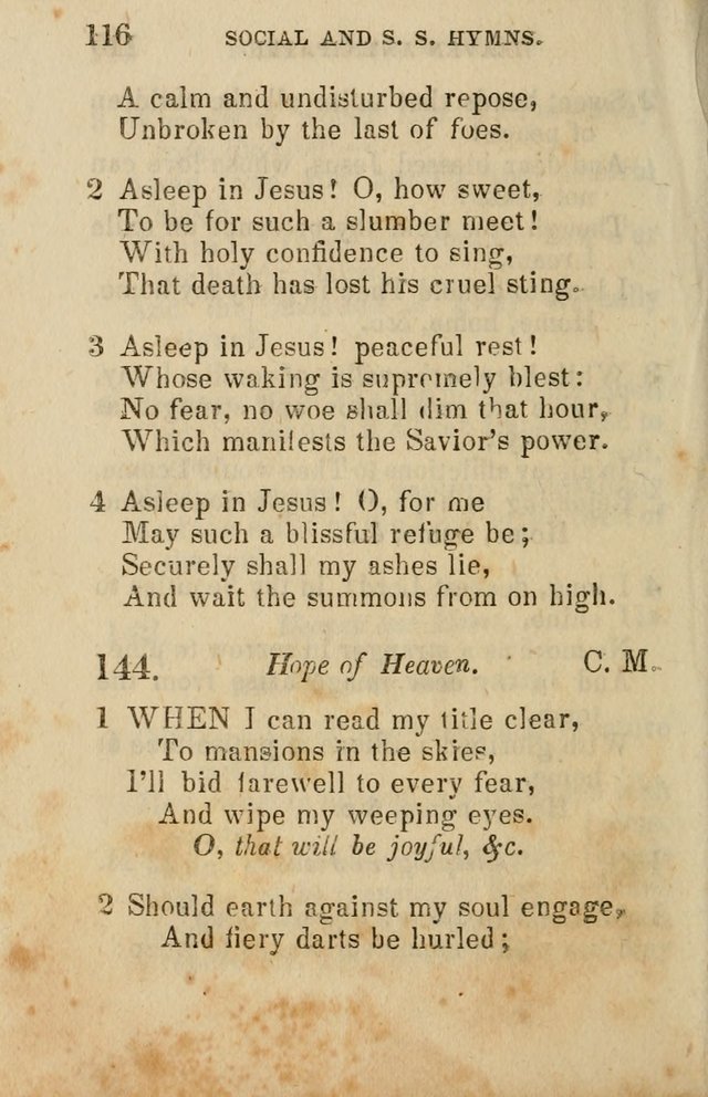 The Social and Sabbath School Hymn-Book. (5th ed.) page 119