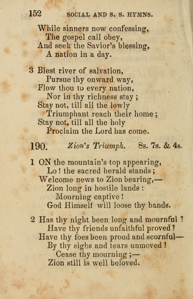 The Social and Sabbath School Hymn-Book. (5th ed.) page 155