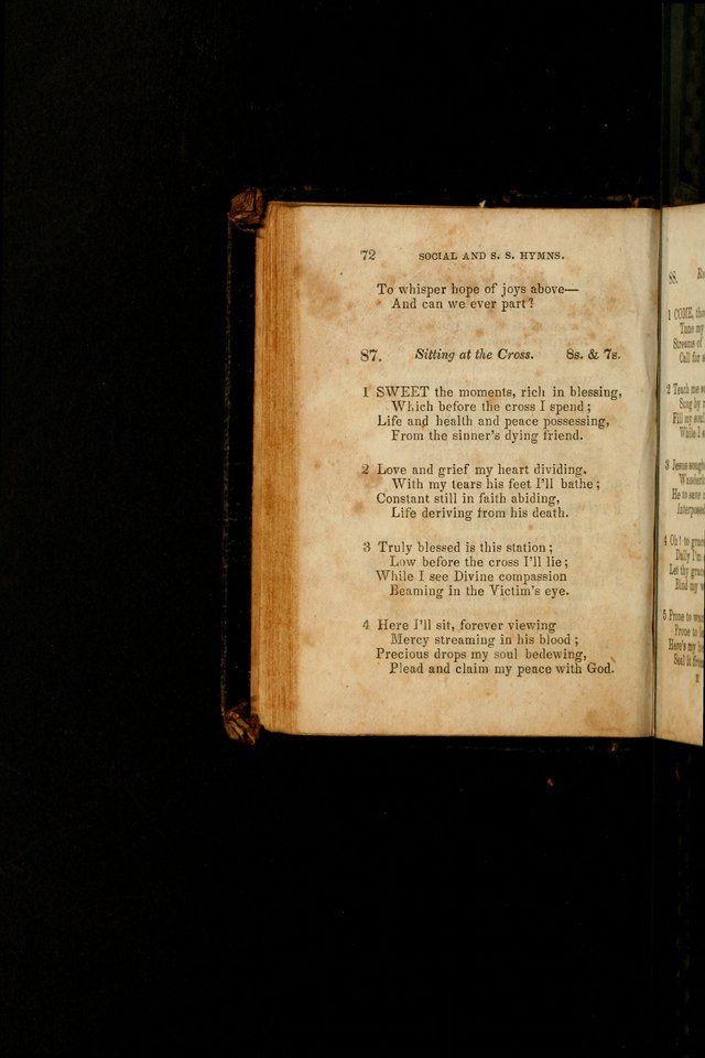 The Social and Sabbath School Hymn-Book. (5th ed.) page 73