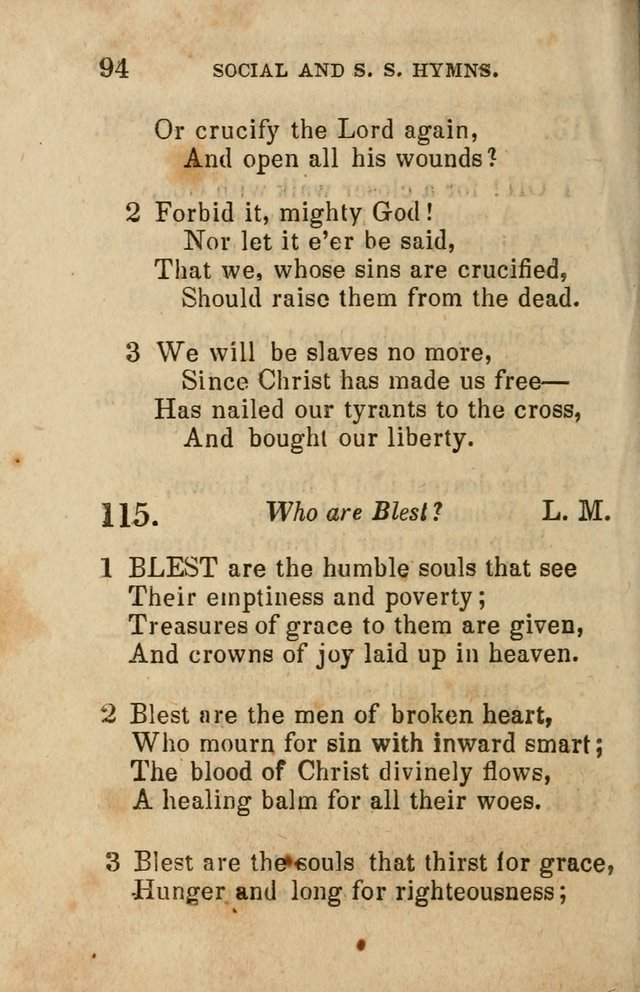 The Social and Sabbath School Hymn-Book. (5th ed.) page 97