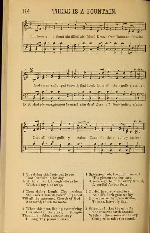 Sabbath Songs and Spiritual Hymns page 114