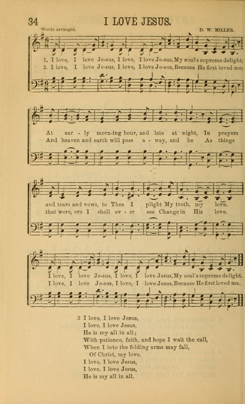 Sabbath Songs and Spiritual Hymns page 34