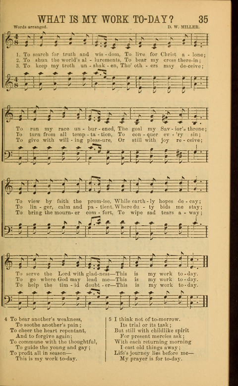 Sabbath Songs and Spiritual Hymns page 35