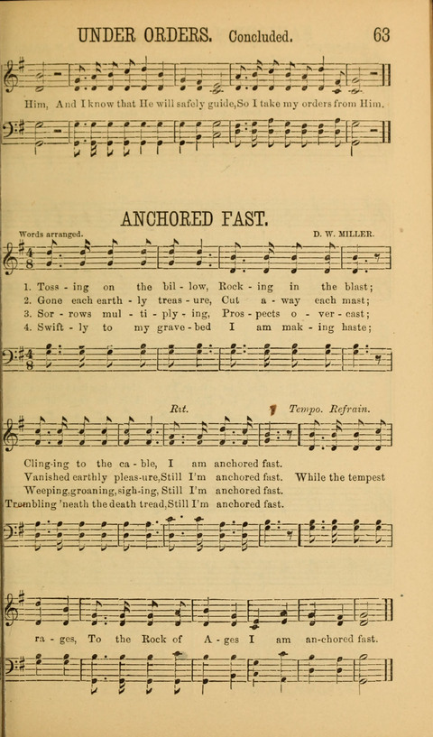 Sabbath Songs and Spiritual Hymns page 63