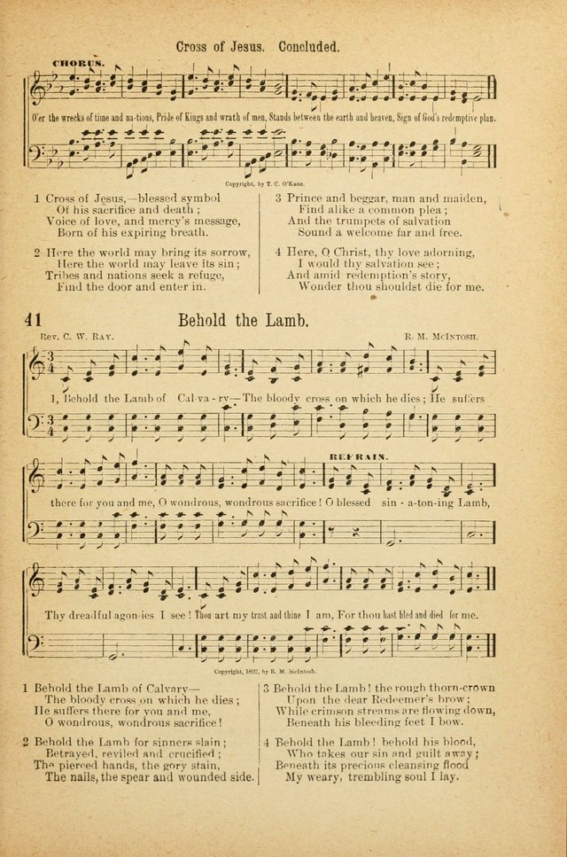 The Standard Sunday School Hymnal page 33