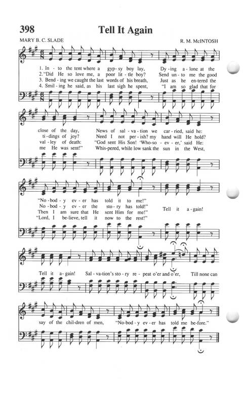 Soul-stirring Songs and Hymns (Rev. ed.) page 400