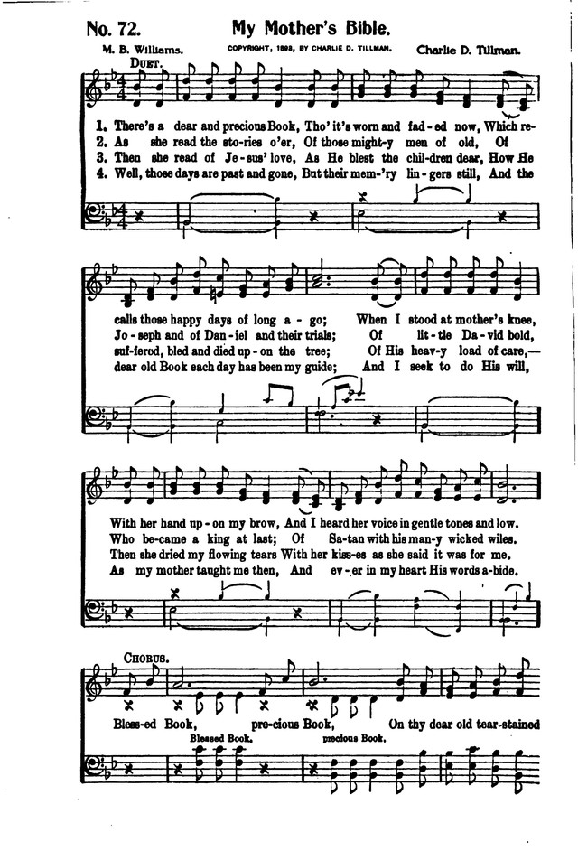 Songs of Salvation and Service. Revised page 72