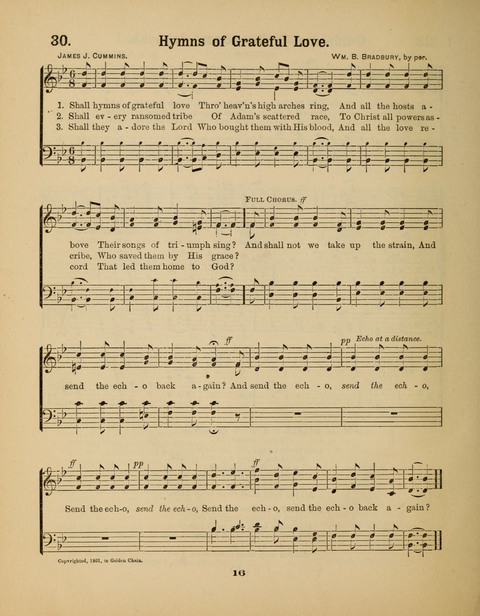 Select Songs for the Sunday School page 16