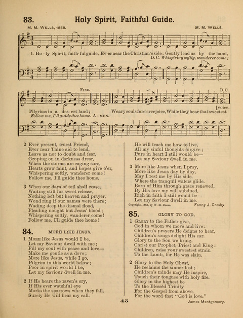 Select Songs for the Sunday School page 45