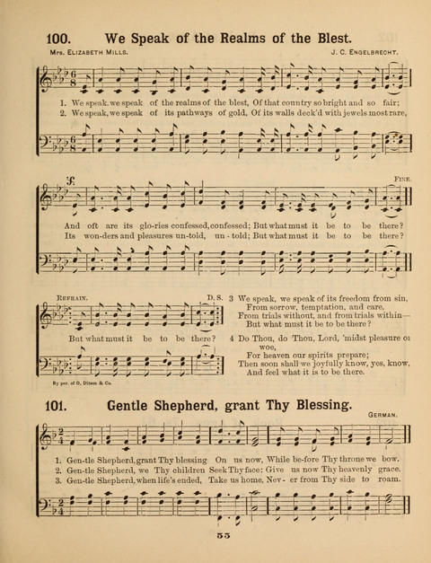 Select Songs for the Sunday School page 55