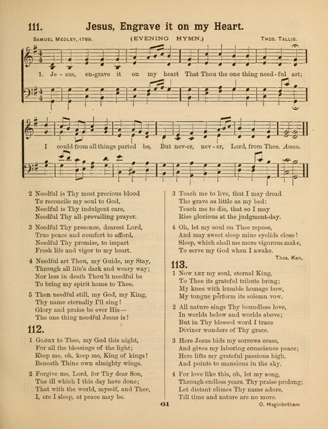 Select Songs for the Sunday School page 61