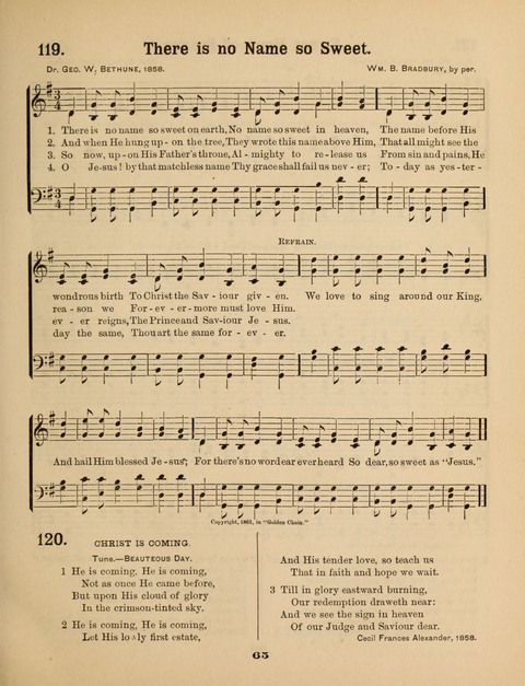 Select Songs for the Sunday School page 65