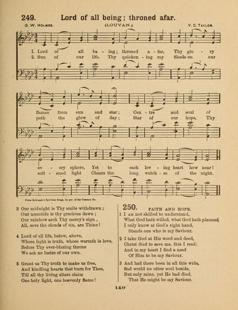 Select Songs for the Singing Service: in the Prayer Meeting and Sunday School page 149