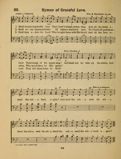 Select Songs for the Singing Service: in the Prayer Meeting and Sunday School page 16