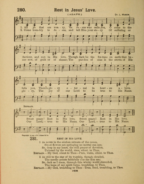 Select Songs for the Singing Service: in the Prayer Meeting and Sunday School page 168