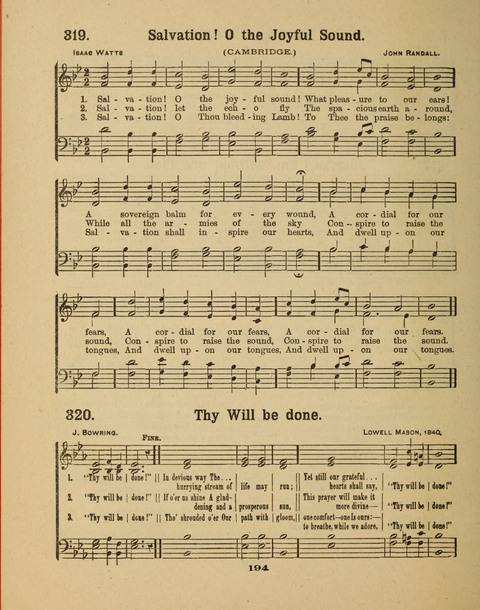 Select Songs for the Singing Service: in the Prayer Meeting and Sunday School page 194