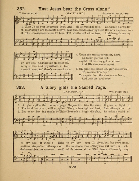 Select Songs for the Singing Service: in the Prayer Meeting and Sunday School page 203