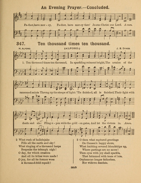 Select Songs for the Singing Service: in the Prayer Meeting and Sunday School page 215