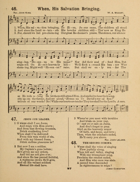 Select Songs for the Singing Service: in the Prayer Meeting and Sunday School page 27