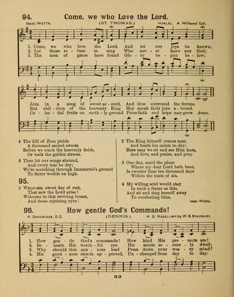 Select Songs for the Singing Service: in the Prayer Meeting and Sunday School page 52