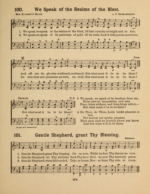 Select Songs for the Singing Service: in the Prayer Meeting and Sunday School page 55